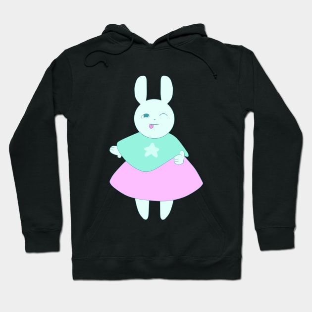 Birthday Bunny Hoodie by daynamayday